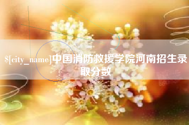 明港中国消防救援学院河南招生录取分数