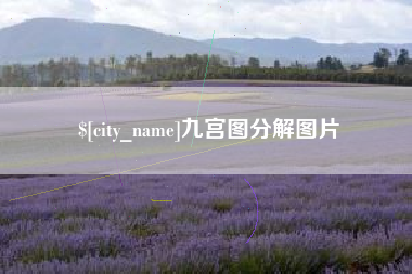 明港九宫图分解图片