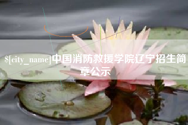 明港中国消防救援学院辽宁招生简章公示