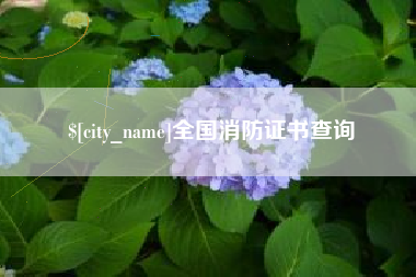 明港全国消防证书查询