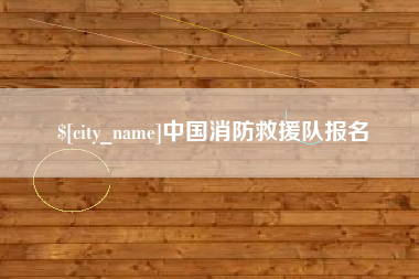 明港中国消防救援队报名