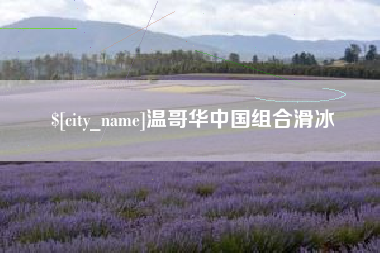 明港温哥华中国组合滑冰
