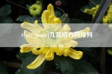 明港九宫格方向排列