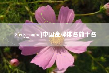 明港中国金牌排名前十名