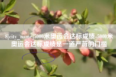 明港5000米奥运会达标成绩-5000米奥运会达标成绩是一道严苛的门槛