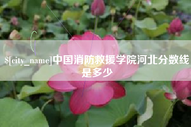 明港中国消防救援学院河北分数线是多少