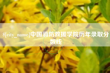 明港中国消防救援学院历年录取分数线