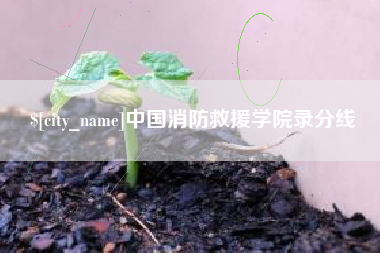 明港中国消防救援学院录分线
