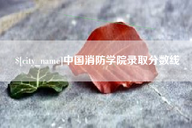 明港中国消防学院录取分数线