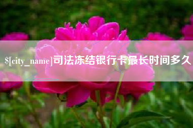 明港司法冻结银行卡最长时间多久