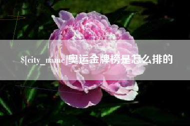 明港奥运金牌榜是怎么排的