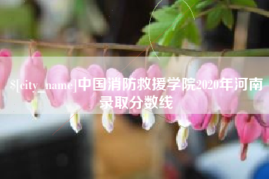 明港中国消防救援学院2020年河南录取分数线
