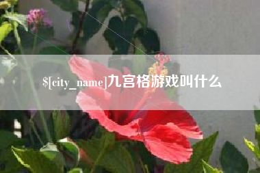明港九宫格游戏叫什么