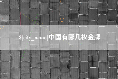 明港中国有哪几枚金牌