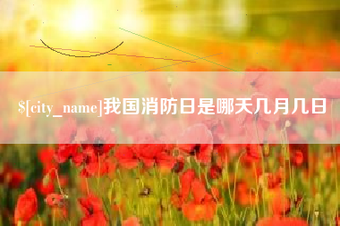 明港我国消防日是哪天几月几日
