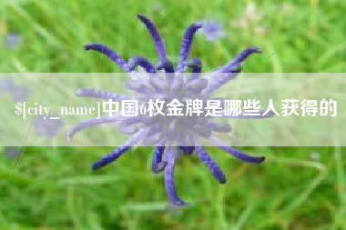 明港中国6枚金牌是哪些人获得的