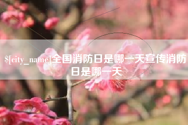 明港全国消防日是哪一天宣传消防日是哪一天