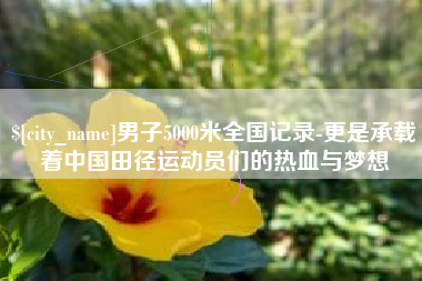 明港男子5000米全国记录-更是承载着中国田径运动员们的热血与梦想
