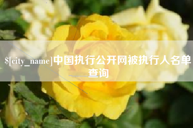 明港中国执行公开网被执行人名单查询