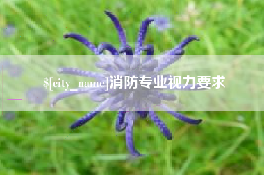 明港消防专业视力要求
