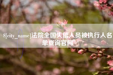 明港法院全国失信人员被执行人名单查询官网