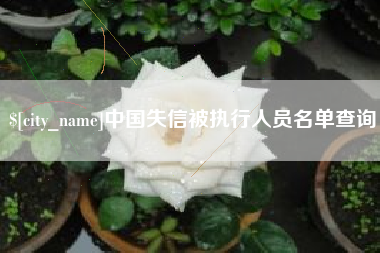 明港中国失信被执行人员名单查询