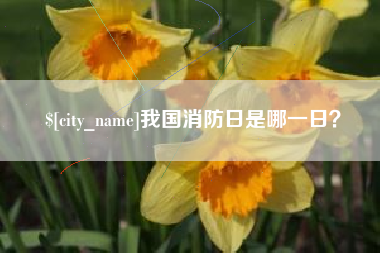 明港我国消防日是哪一日？