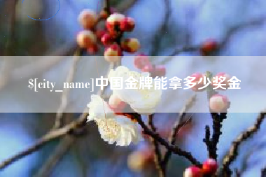 明港中国金牌能拿多少奖金