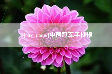 明港中国冠军手抄报