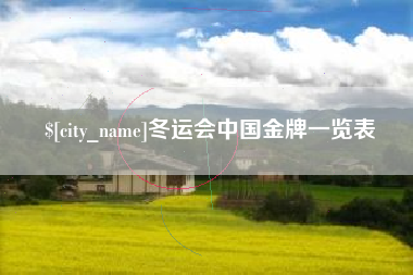 明港冬运会中国金牌一览表