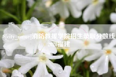 明港消防救援学院招生录取分数线2020福建