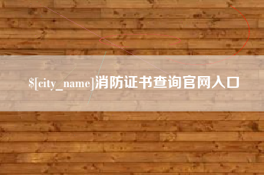 明港消防证书查询官网入口