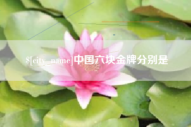明港中国六块金牌分别是