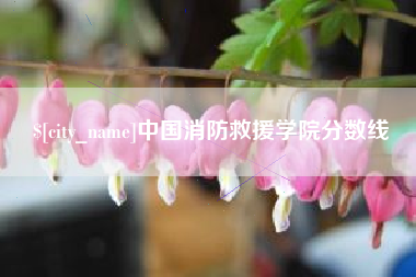 明港中国消防救援学院分数线